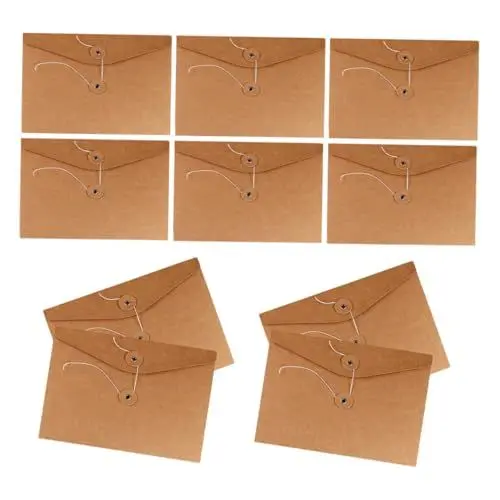 Produktbild: Tofficu 10stücke Kraftpapier-aktentaschen Papiertüten Papierumschlagbeutel Aktenumschlagtaschen Aus Kraftpapier Für Dokumentenverpackung