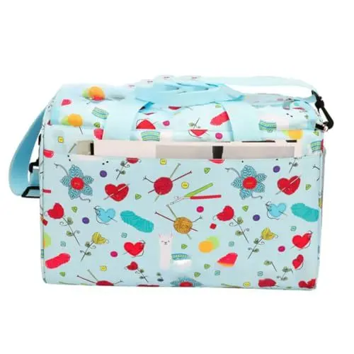 Produktbild: Tofficu 1Stk Aufbewahrungstasche aus Wolle Projekttaschen stricken Häkelnadel bastel organizer bastelorganisator handtasche Reisezubehör Stricktasche DIY-Aufbewahrungstasche zu Hause Garn