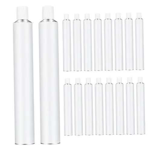 Produktbild: Tofficu 24 Stück Leere Aluminium-farbtuben Airbrush-farbflaschen-Set Schraubverschlüsse Palettenflaschen Für Kunst-hobbyisten