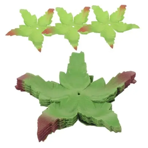 Produktbild: Tofficu Rosenblüten-Materialien-Set 60-teilig Stoff Grüne Kelchblätter Lichtbeständig Für Blumenarrangements