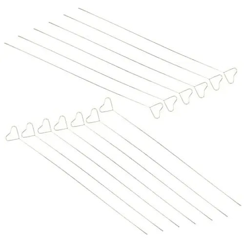 Produktbild: Tofficu 20 Stück Blumenkartenhalter Aus Metall Blumenstäbchen Für Hochzeitssträuße Fotohalter-Clips Mit Einfachem Und Großzügigem Design