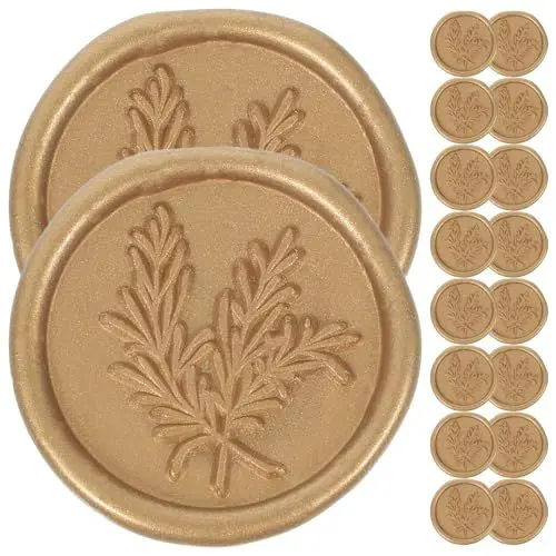 Produktbild: Tofficu 25 Stücke Umschlag Wachs Siegel Aufkleber Vintage Stil Klebstoff Dichtungen Hochzeit Geburtstag Decor Craft Aufkleber
