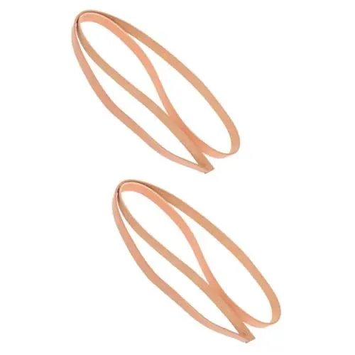 Produktbild: Tofficu 2St Lederband selber Machen Lederriemen rinderfell Lederband für Crochet Lederband für Schmuck Rindsleder Dekor Gürtel für Männer tischband armbänder Schmuck Lederband Kettenfaden