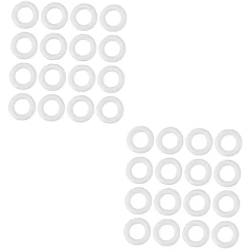 Produktbild: Tofficu 2 Sätze Kreisförmiger Ring The Hallow Halllowen Malerzubehör Hallowe Kreisringmodell Schaumstoffkreise Zum Basteln DIY-Accessoire Für Kinder Kunstmalereibedarf Weiß 50 Stück * 2