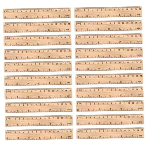 Produktbild: Tofficu 30 Stück 6 Gerades Lineal Trainingshilfe Lineal Holzstock Holzlineale Messstab Aus Holz 15cm Lineal Maßstab Lineal Millimeter-lineal Nähen Lineal Meßstab Student Hölzern Herrscher