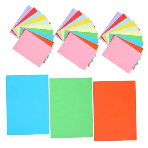 Produktbild: Tofficu 3 Packungen Farbkopierpapier Poster Papier Plakatkarton-masse Primärfarbkarton Kleines Leeres Notizbuch Halbes Briefpapier Farbpapiere Leere Notizbücher Für Kinder Schreibpapiere
