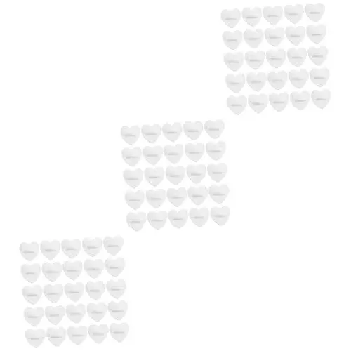 Produktbild: Tofficu 3 Sätze Schmetterlingshut Halter Für Stift Krawattennadel-rohlinge Stangenstiftrücken Träger Für Krawattennadeln Pin-rückenschutz Revers Zurück Kupplung Gummi Weiß 100 Stück * 3