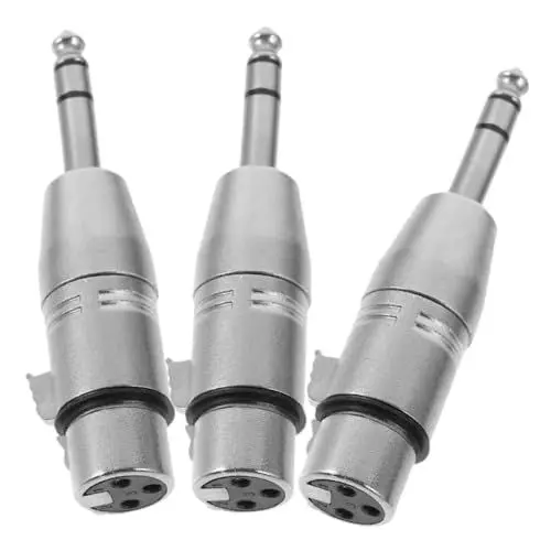 Produktbild: Tofficu 3stücke Xlr Buchse Stereo Klinkenstecker Adapter Audio Für Verstärker Mikrofonzubehör Mit Schutzfunktionen
