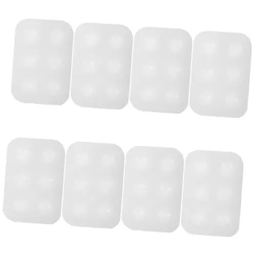 Produktbild: Tofficu 4 Sätze Zusammenklappbar Mischpalette Für Ölfarben Wasserlösliche Ölfarben Farbmischpalette Malerpalette Pigment-aufbewahrungsschale Paletten Für Ölgemälde Kieselgel 2 Stücke * 4