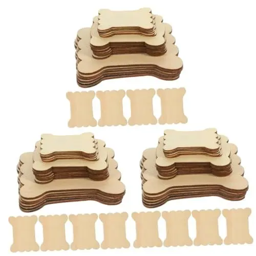 Produktbild: Tofficu Wickelkarten 54 STK Wickelplatte Gewindeplatte Selber Machen Stickgarnhalter Stickzubehör Wicklung Stickspule Kabelbinderzange Kabelclip Strickgarnspule Spule Aus Hölzern Light Brown