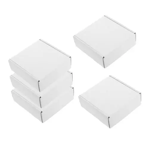 Produktbild: Tofficu Weiße Pappkartons Für Den Versand Stabile Verpackungsboxen Aus Kraftpapier Für Kleine Unternehmen Ideal Für Versand Und Verpackung