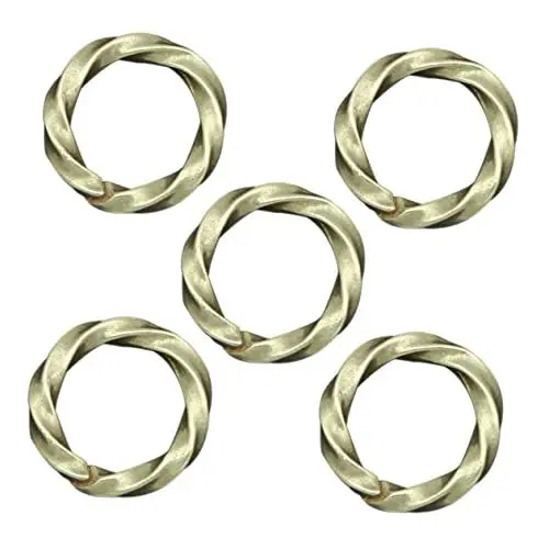 Produktbild: Tofficu 5St Metallschlaufe twisting twiste schicksalsschlüssel schlüsselbord schmuck machen rings Verbindungsschnalle Offener Ring selber machen schlüsselringe Kupferringe offene Schleife