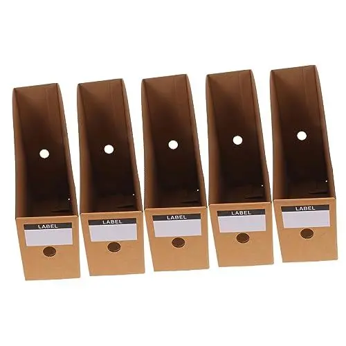 Produktbild: Tofficu 5st Desktop- Dateiorganisatoren Dokumentenorganisator Zusammengebautes Aktenregal Stehpult Mit Tischplatte Ablage Von Aktenmagazinen Bindemappen Kraftpapier Khaki