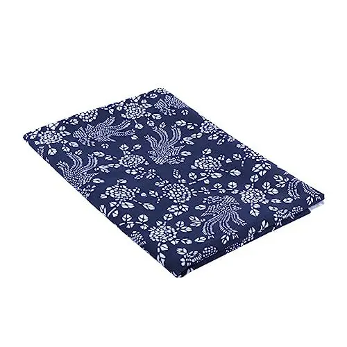 Produktbild: Tofficu Blauer Kattun DIY Baumwollstoff Weihnachts DIY Stoff Bedruckter Steppstoff Handarbeitsstoff Blauer Quilt Stoff DIY Stoff Quadrate Nähen Baumwollstoff Nähstoffe