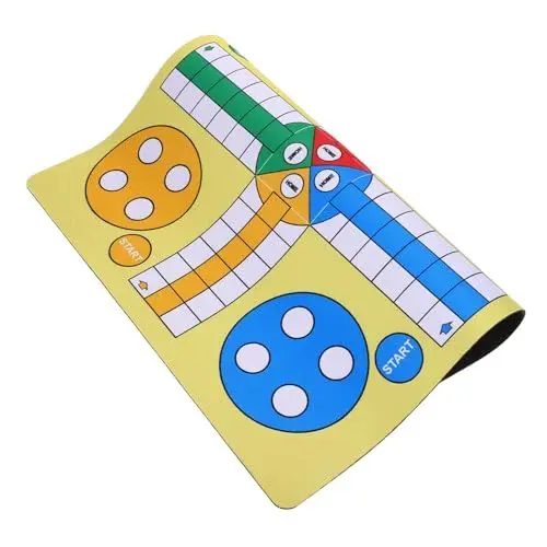 Produktbild: Tofficu Ludo Schachbrett Gummi Mauspads Mauspad Fliegende Schachmatte Fliegendes Schachbrett Fliegendes Schachbrett Muster Pad rutschfeste Mauspads Gummi Gaming Mauspad Laptop