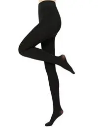 Produktbild: Tofox Pantyhose Wärmende Fleece Strumpfhose Verdickte Leggings Halb blickdichte Strumpfhose gefüttert Stützstrumpfhose