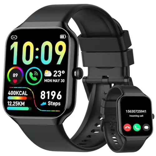Produktbild: Togala Smartwatch Damen Herren mit Telefonfunktion, 1,96