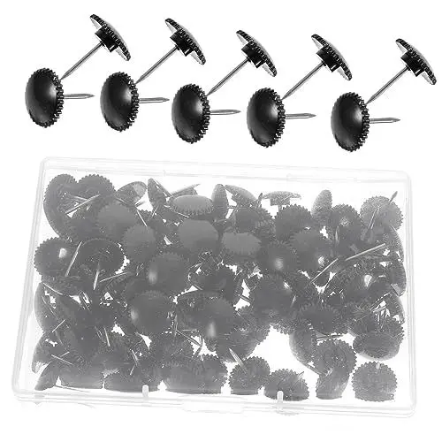 Produktbild: TOGEVAL 100St runde Reißnägel Pinnwand Pinnwand Fotokarten-Pin Reißnägel für die Wand Poster Stecknadel aufbewahrungsdose aufbwahrungs-Box bequemer Druckstift kleine Stecknadel Plastik