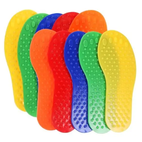 Produktbild: TOGEVAL 10St Bodenmarkierungen Teppichfleck Spotmarker für den Außenbereich Punktmarkierpads floormarker spielfeldmarkierung Agility-Trainingsmarker Zeichen für Fußballtraining PVC
