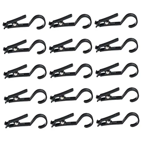 Produktbild: TOGEVAL 15 Stück Teiliges Multifunktionale Abs Hakenklammern Robuste Clips zum Aufhängen von Stiefeln Schuhen Handtüchern und Kleidung für Reisen und Geschäftsreisen