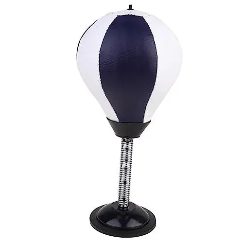 Produktbild: TOGEVAL Desktop Punching Ball Mit Saugnapf Stressabbauender Mini Boxsack Für Schreibtisch Aufblasbarem Pumpgerät Für Home Office Und Fitness
