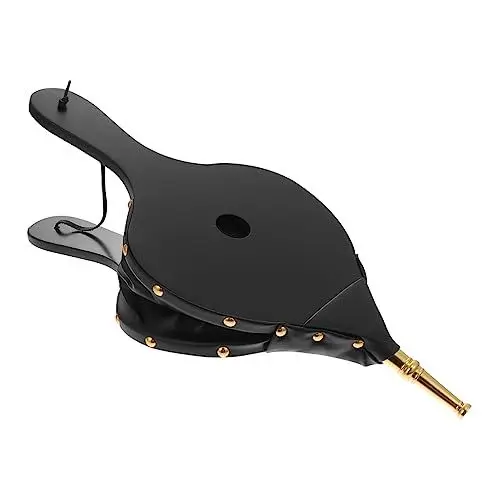 Produktbild: TOGEVAL 1Stk Kamingebläse kaminlüfter für kaminofen Handbetriebenes Gebläse ignea schneller Feuerstarter Kaminpumpe werkzeug Outdoor-Grillgebläse Luftfeuergebläse Holz Black
