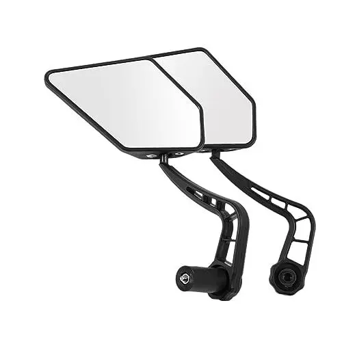 Produktbild: TOGEVAL 1 Paar Fahrradspiegel Mountainbike Rückspiegel Spiegel für Fahrrad praktischer Rückspiegel e bike rückspiegel fahrradrückspiegel Lenkerrückspiegel Fahrradzubehör Stk Black