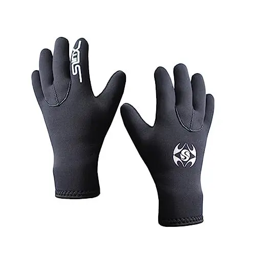Produktbild: TOGEVAL 1 Paar Keine Handschuhe zum Tauchen neopren Handschuhe neoprenhandschuhe Fäustlinge Tauchhandschuhe zum Angeln Schnorchelhandschuhe rutschfeste Handschuhe zum Schwimmen Black