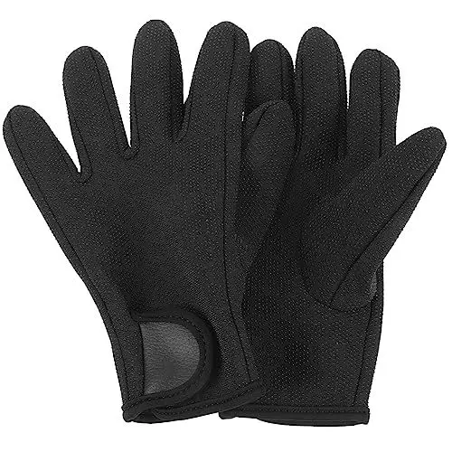 Produktbild: TOGEVAL 1 Paar Tauchhandschuhe Für Erwachsene Praktische Schwimmhandschuhe Tragbare Angelhandschuhe Größe L Schwarz Für Outdoor Und Wassersport