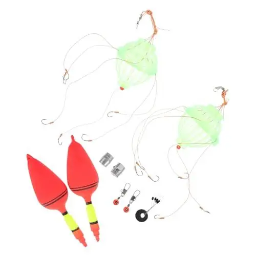 Produktbild: TOGEVAL 1 Satz Angelgerät-Set leuchtfarbe Angel ausrüstung karpfenangeln Fishing Accessories Haken zum Aufhängen im Freien Angelkorken Werkzeug Köder zum Posenangeln Angelzubehör Plastik