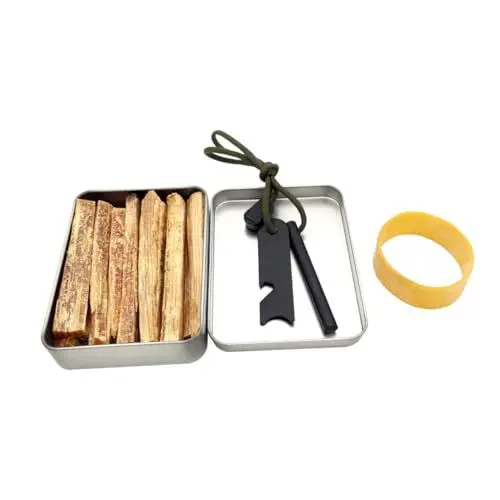 Produktbild: TOGEVAL 1 Satz Feueranzünder Für Den Außenbereich Feuerstarter Feuerstab Camping Brennholz Anzünden Feuer-kit Notfall Magnesiumstab Silver