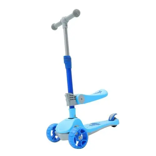 Produktbild: TOGEVAL 1 Teiliger Kinderroller Mit Hockermusik Leichter 2 1 Roller Für Kinder Klappbar Und Höhenverstellbar Ideal Für Spiel Und Spaß Im Freien