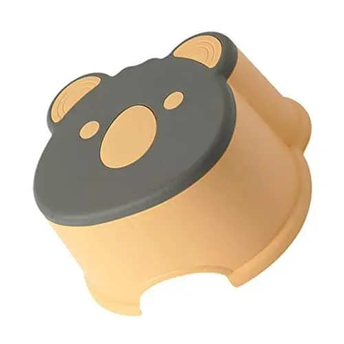 Produktbild: TOGEVAL 1stk Cartoon Kleine Bank Cartoon-hocker Toilettentritthocker Kein Hocker Tragbare Hocker Toilettenhocker Hocker Für Zu Hause Hocker Für Küchenhelfer Kinder Hocker Plastik Orange