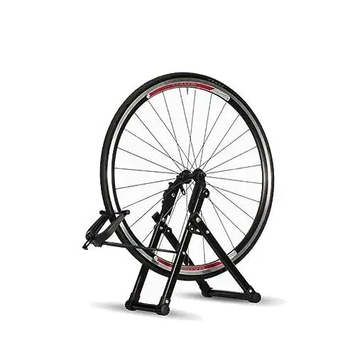Produktbild: TOGEVAL 1stk Tuning-tabelle Zentrierständer Für Fahrradräder Fahrradzubehör Kalibrierstand Basis Für Zentrierständer Fahrradreparaturwerkzeug Fahrradreifen-werkzeug Lieferungen Black Eisen