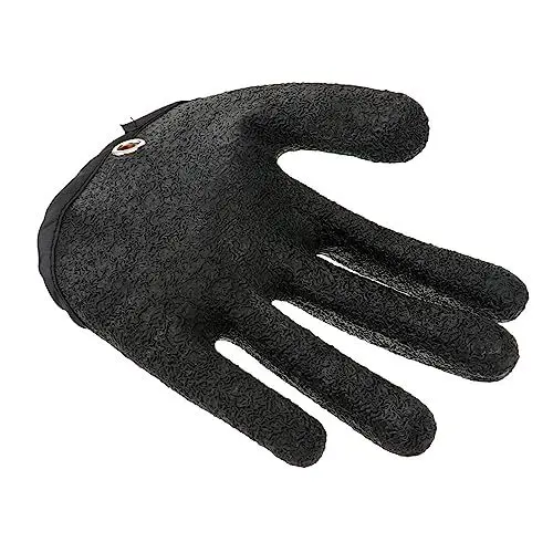 Produktbild: TOGEVAL rutschfeste Angelhandschuhe 1 Stück Aus Pe-Faden Gewebter Handschuh – Fischgräte Zum Angeln Leicht Schwarz Linke Hand