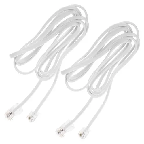 Produktbild: TOGEVAL 2 Stück RJ11 Zu RJ45 Adapter Telefon Zu Ethernet Kabel Telefonstecker Adapterkabel Kompatibel Mit DSL ADSL VDSL Router Für Fritzbox Und Telefondose