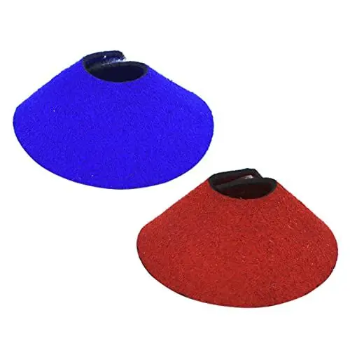 Produktbild: TOGEVAL Papageien Schutzkragen Anti Kratz Erholungs Kragen Für Vögel Rotes Und Blaues Design Haustierbedarf Für Papageien Und Sittiche