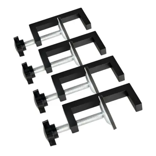 Produktbild: TOGEVAL 4Stücke Teiliges Sofa-verbindungsklemme aus Aluminiumlegierung und Kohlenstoffstahl Verstellbare Möbelklemmen für Gartenmöbel Wicker Stühle und Sofas