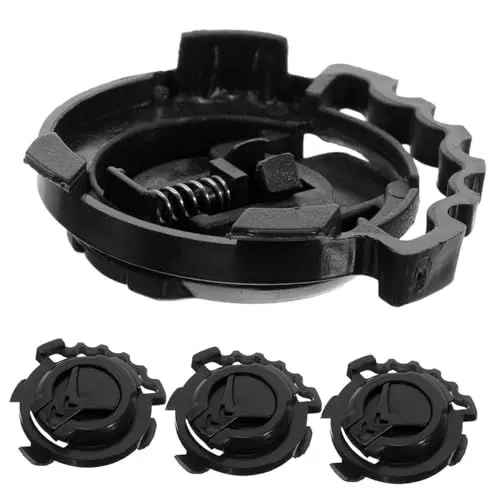 Produktbild: TOGEVAL 4 Stück Helmzubehör Motorradzubehör Helmschild-Verschluss Elektromobiler Helmvisierclip Visier-Clip-Befestigung Austausch des Helmschildschlosses Motorradhelm-zubehör Plastik Black