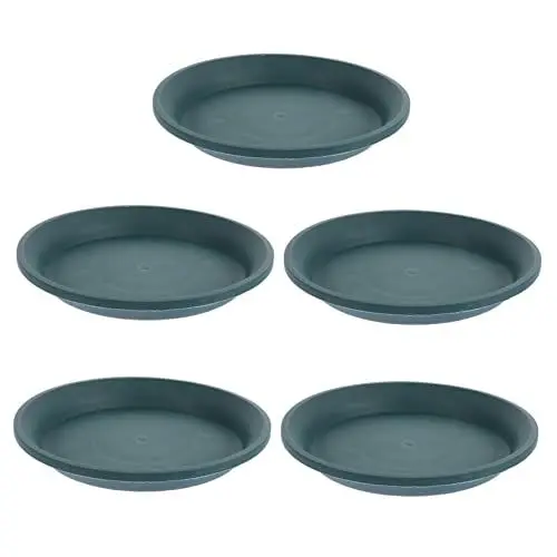 Produktbild: TOGEVAL 5 Stück Gallonen-Pflanzgefäß großer Pflanzenuntersetzer quadratische Untersetzer für Blumentöpfe pflanzenschalen wasserschale Balkon blumentopf tabletts Bodenplatte für Blumentöpfe