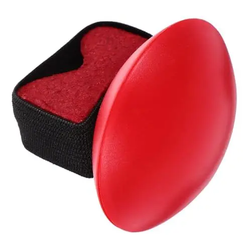 Produktbild: TOGEVAL Fingersandei Gitarren-Rhythmus-Sandstreuer Gitarren-Sandhammer Sand-Finger-Shaker Ukulele musikinstrumente giffard Fingershaker für Gitarre Fingersandhammer für Gitarre Plastik rot