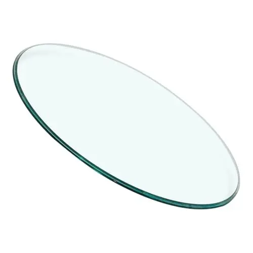 Produktbild: TOGEVAL Runde Tischplatte Aus Glas Kleiner Tisch Für Tee Esszimmer Beistelltischplatte Aus Gehärtetem Glas