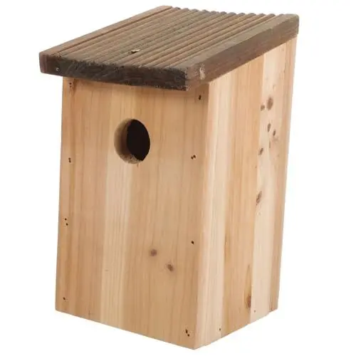 Produktbild: TOGEVAL Holz Nistkasten Für Draußen Vogelhaus Vogelnest Für Hinterhof Und Terrasse Wetterfestes Vogelhäuschen Ideales Zuhause Für Vögel