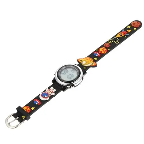 Produktbild: TOGEVAL Kinderuhr Elektrische Uhr Multifunktionsuhr Kinder Schauen Zu Schöne Uhr Für Kinder Cartoon-uhr Digitaluhr Studenten Schauen Zu Geführte Armbanduhr Rostfreier Stahl