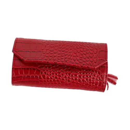 Produktbild: TOGEVAL Reise-Schmuckrolle kompakte Schmuck-Organizer-Rolle für unterwegs multifunktionale Aufbewahrungsbox weiches Samtmaterial