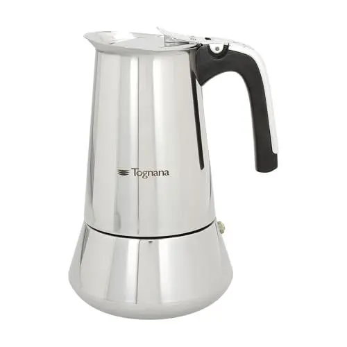 Produktbild: Tognana Riflex Induction Espressokocher, Edelstahl, Silber/schwarz