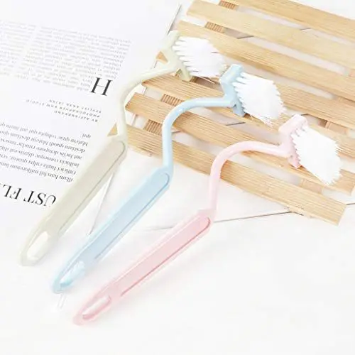 Produktbild: Toilettenbürste für Kantenbürste, gebogene Spülbürste, Badezimmer, Toilettenbürste mit Halter, Keramik, Weiß