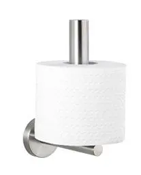Produktbild: WENKO Ersatzrollenhalter Mod. Bosio Matt, Wandhalter für Toilettenpapier aus Edelstahl, mattierte Oberfläche, 8 x 18 x 12,5 cm