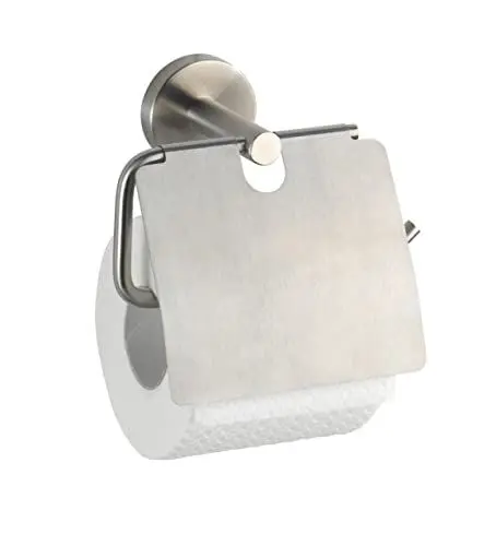 Produktbild: Toilettenpapierhalter mit Deckel Bosio Edelstahl matt