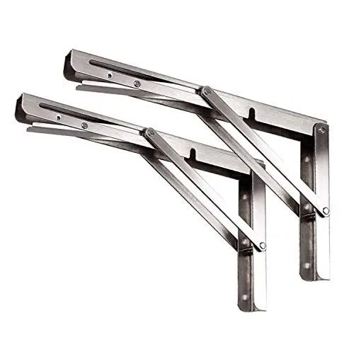 Produktbild: Toirxarn Klappkonsole 500mm Wand Klappkonsole Kapazität 150 kg 2 Stück - Rostfreier Stahl Schwerlast-Klappträger